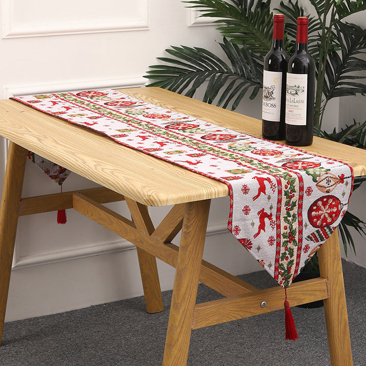 Weihnachts Tischläufer mit Rentier-Motiv Karnz