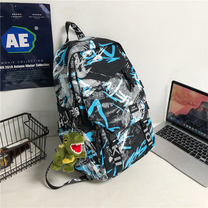 Stylischer Grafikdruck-Rucksack Karnz