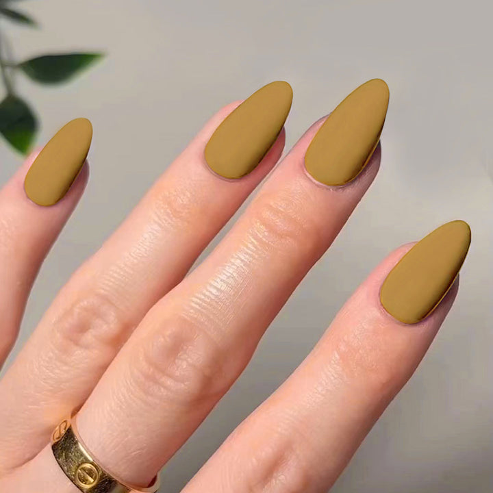 Kunstvolle Stiletto-Nägel im matten Design Karnz