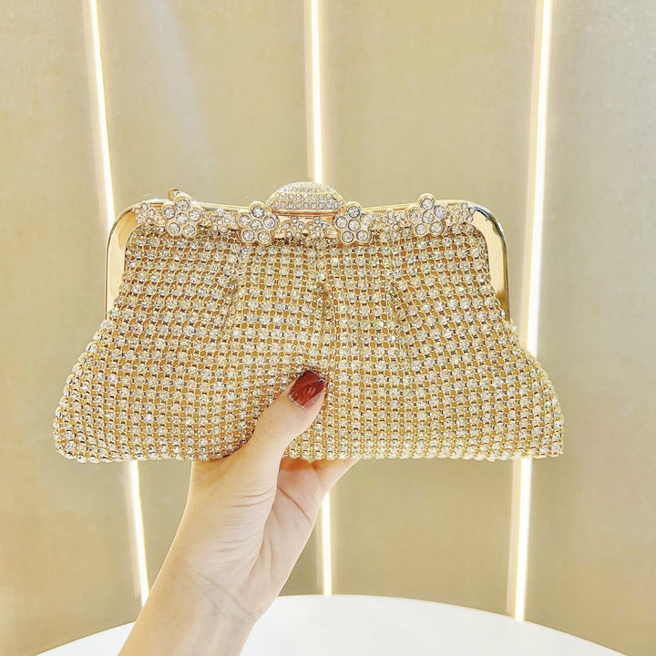 Glitzernde Kristall-Clutch