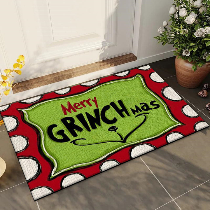 Weihnachtlich gestaltete dekorative Fußmatte für Zuhause