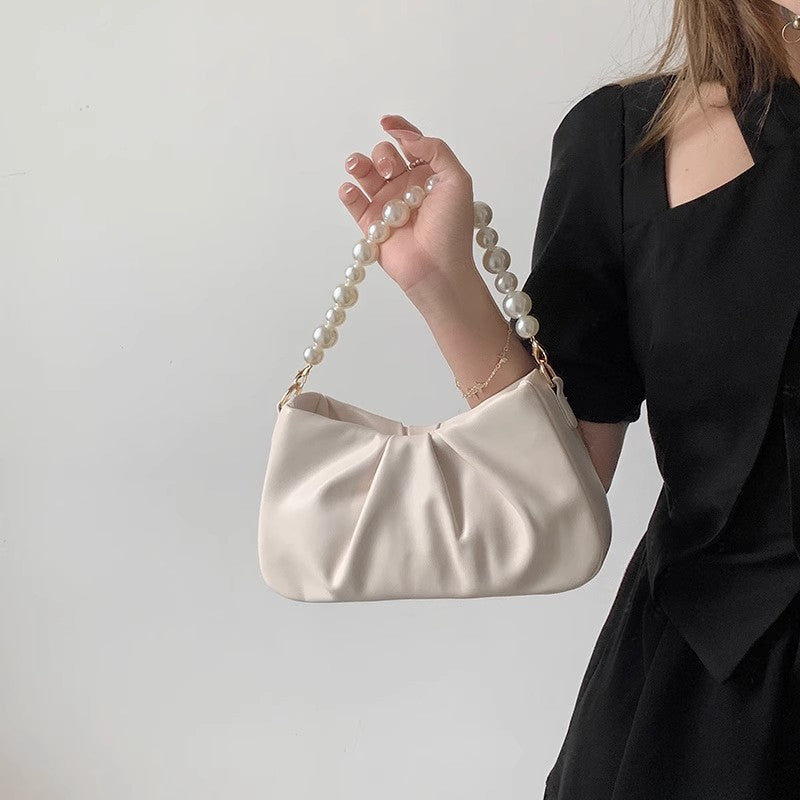 Elegante Perlenakzent Sling-Tasche Karnz