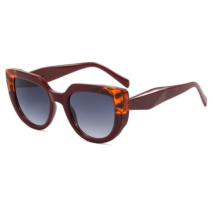 Damen modische Oversized-Sonnenbrille mit einzigartigem Design Karnz