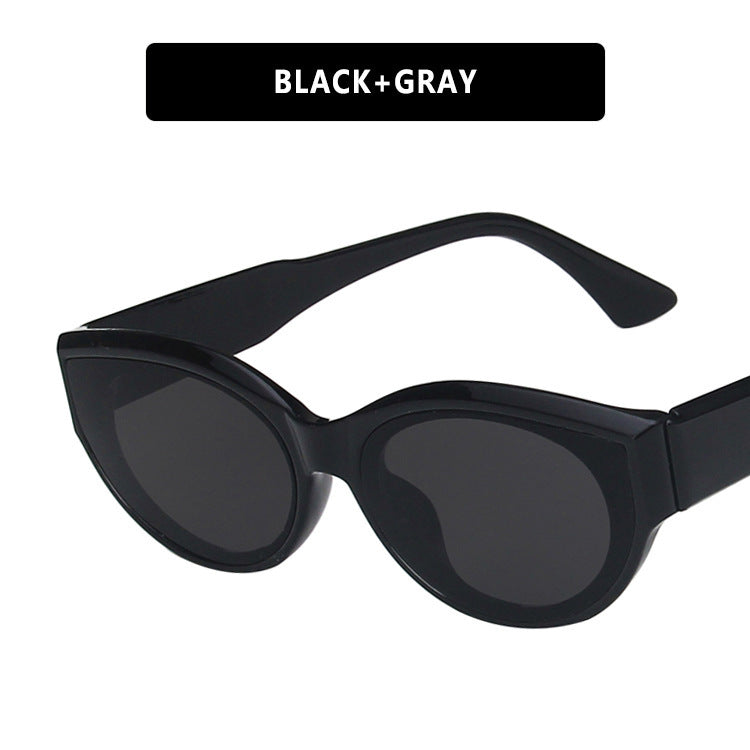 Damen Cat-Eye Sonnenbrille mit stilvollem Leopardenmuster und UV-Schutz Karnz