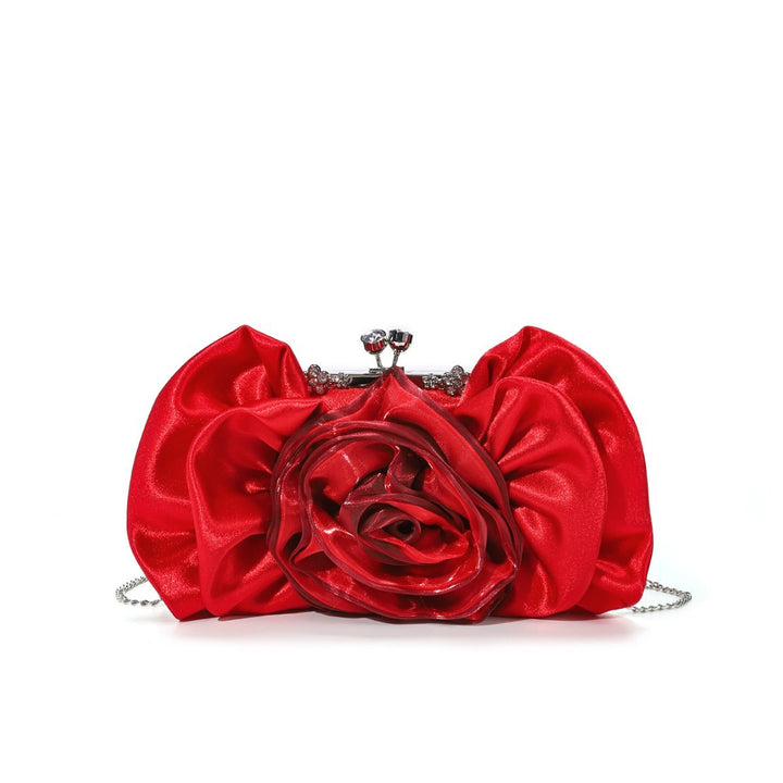 Florale Satin Clutch