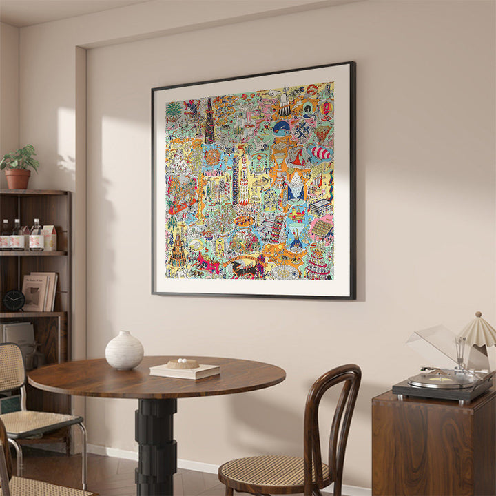 Architektonische Skizzen Wandkunst für Innenräume