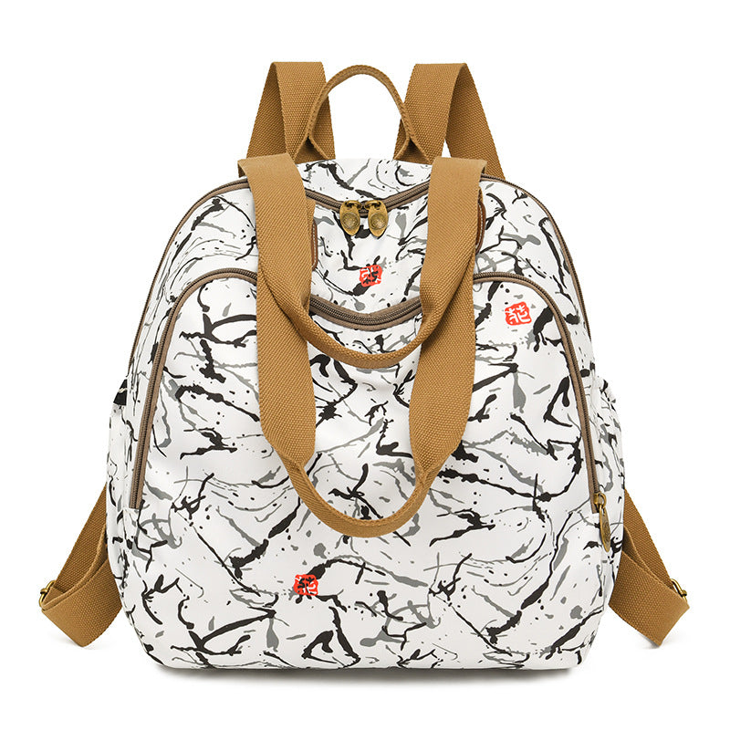 Stylischer Blumenmuster Rucksack Karnz