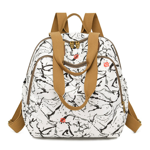 Stylischer Blumenmuster Rucksack Karnz