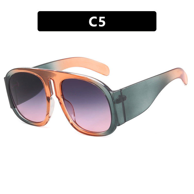 Damen oversized Sonnenbrille mit breitem Rahmen und hoher UV-Schutz Karnz