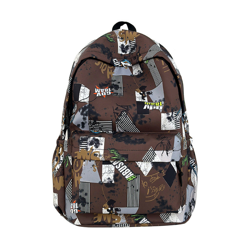 Grafikmuster-Schulrucksack