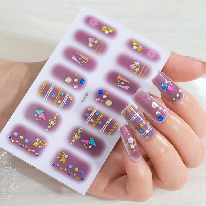 Festive Dekorative Nagelkunstblatt