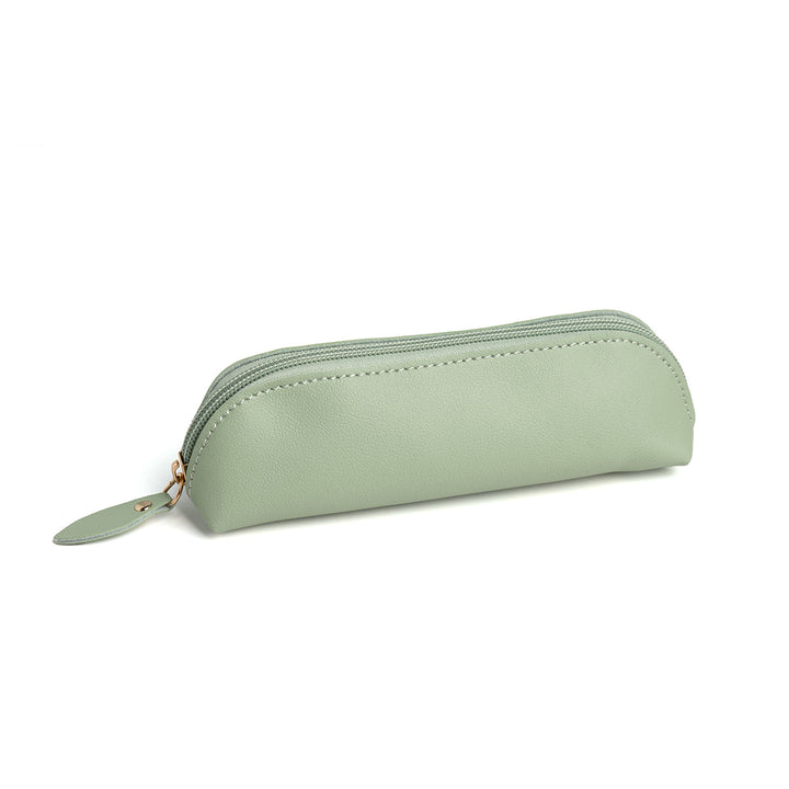 Premium Leder Reißverschluss Bleistift Etui Karnz