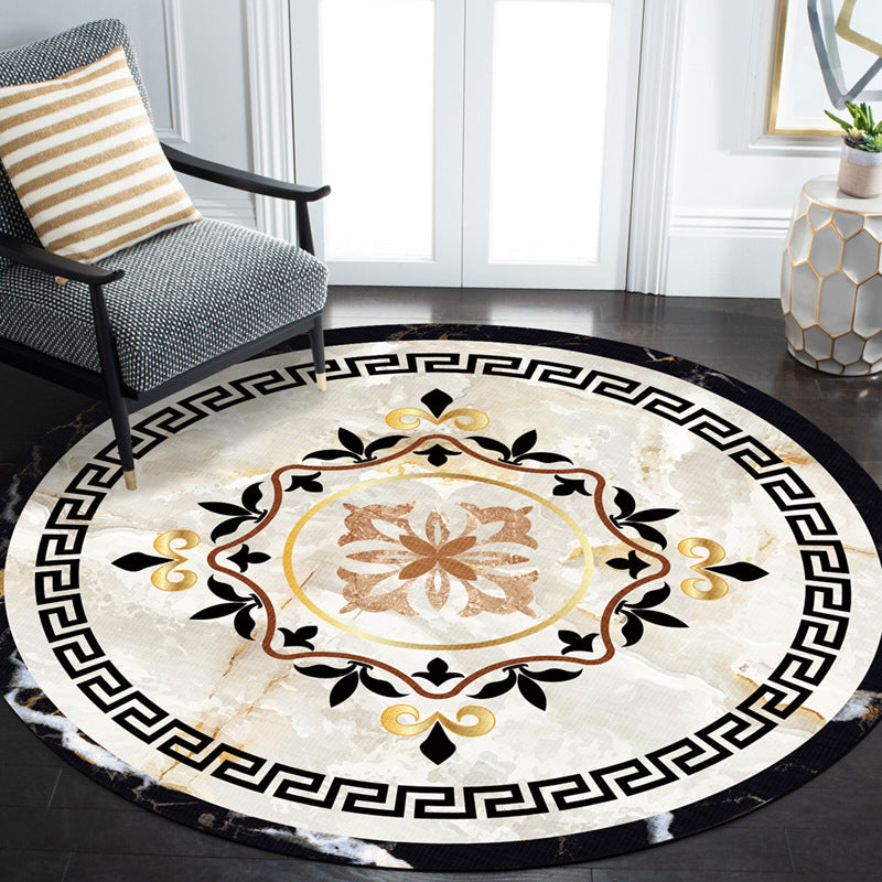 Eleganter runder Teppich Karnz