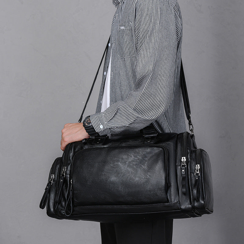 Vielseitige Leder-Reise-Duffle-Tasche Karnz