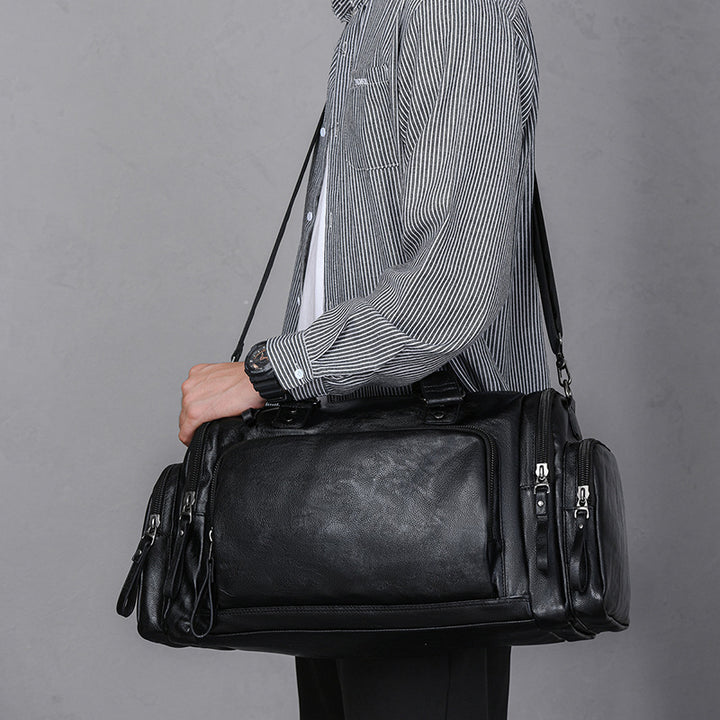 Vielseitige Leder-Reise-Duffle-Tasche Karnz