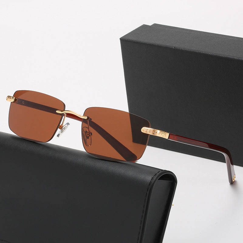 Damen modische Halbrahmenbrille mit komfortablen Nasenpolstern und edlem Design Karnz