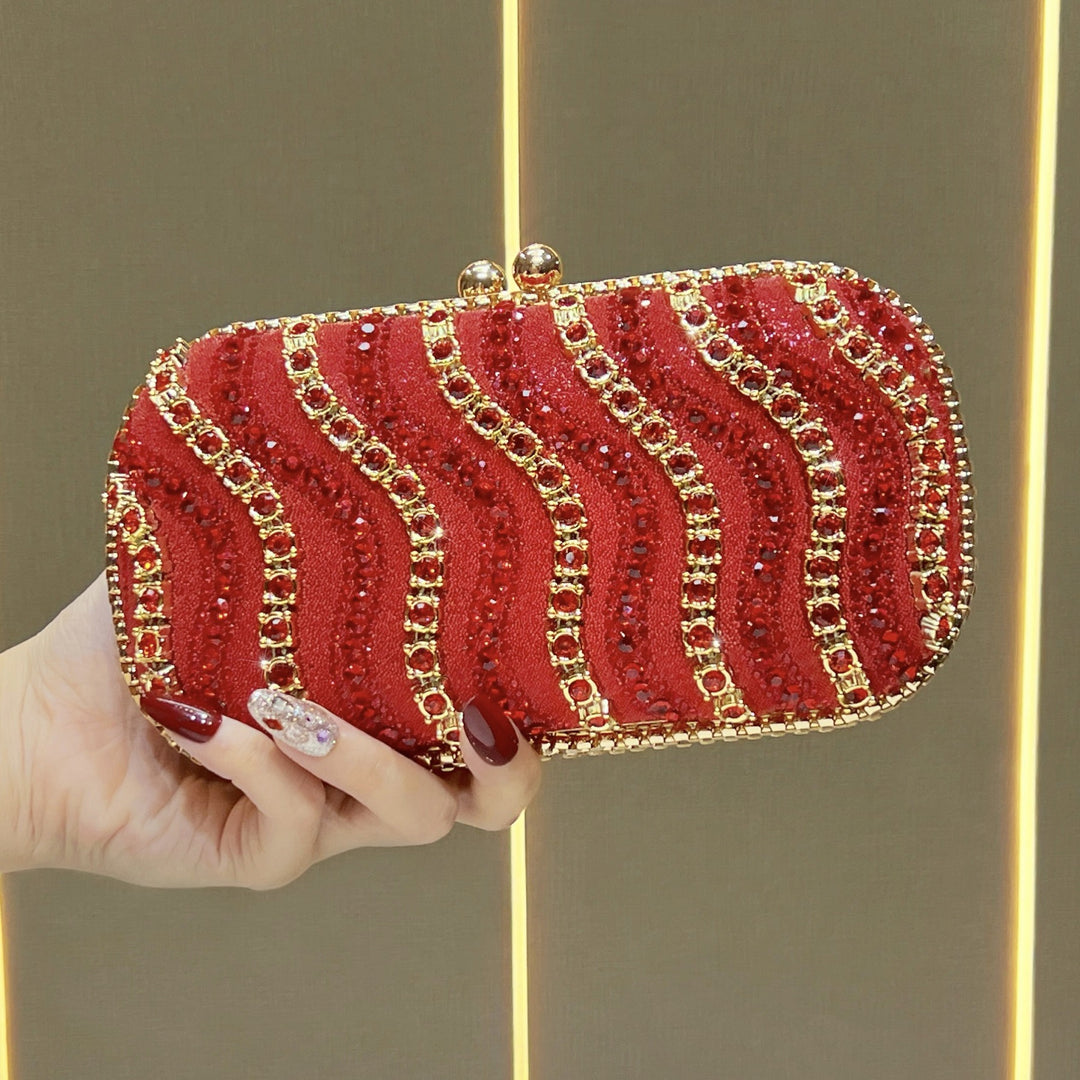 Luxuriöse bestickte Abendclutch