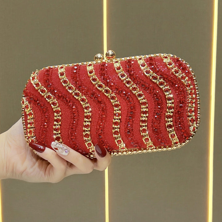 Luxuriöse bestickte Abendclutch