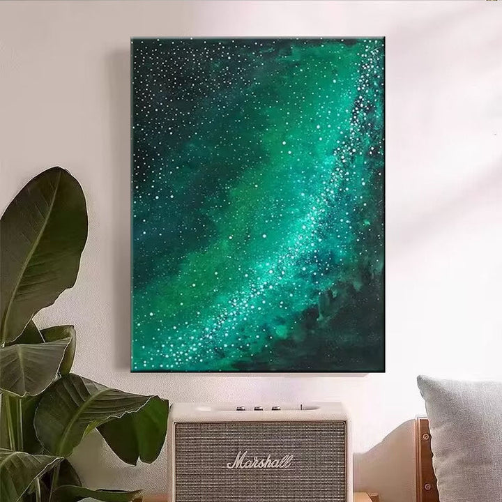 Abstraktes Kosmisches Leinwandkunstwerk