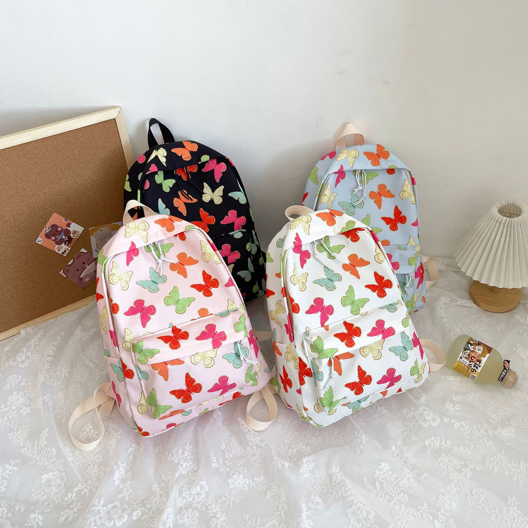 Lebhafte Schmetterlingsmuster-Rucksack Karnz