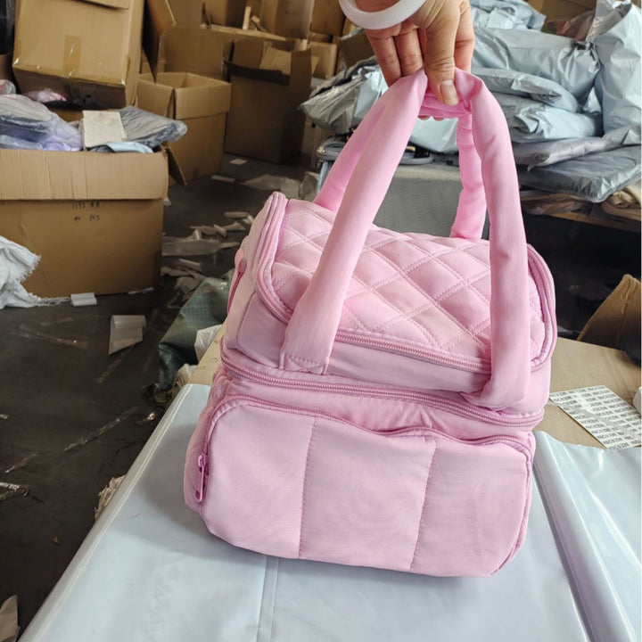 Stilvolle Kosmetik Reisetasche mit Mehreren Fächern Karnz