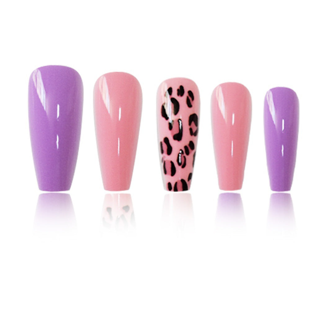 Stylisches Muster Druck-Nagel-Set Karnz