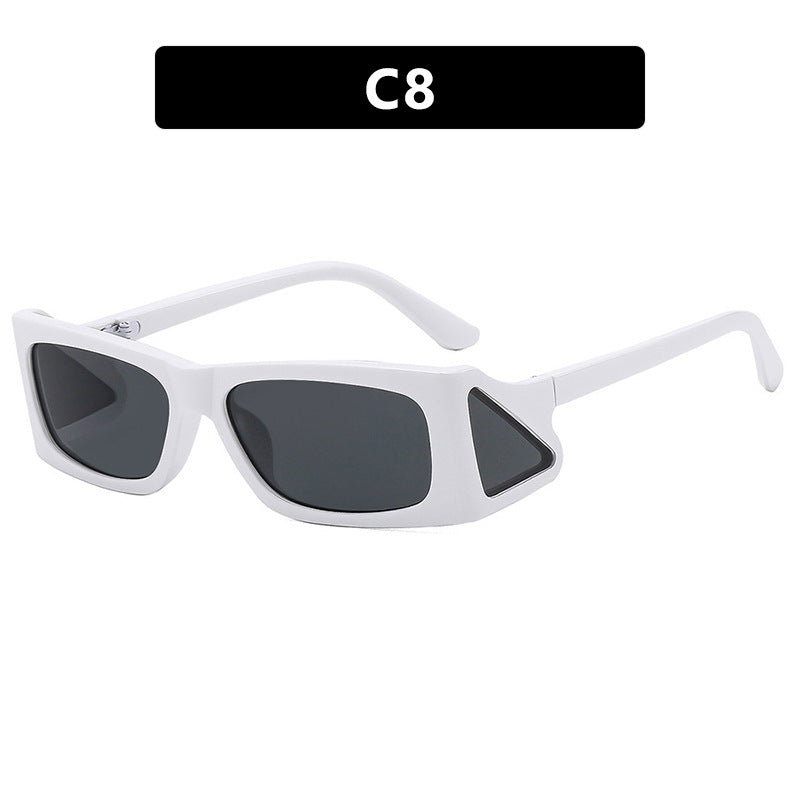 Damen extravagante Sonnenbrille im geometrischen Design Karnz