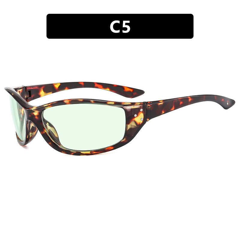 Damen Sportliche Sonnenbrille mit ergonomischem Rahmen und UV-Schutz Karnz