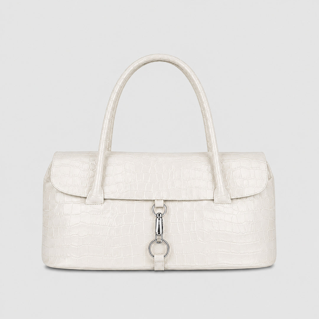 Elegante Krokodilmuster-Handtasche