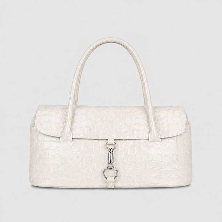 Elegante Krokodilmuster-Handtasche