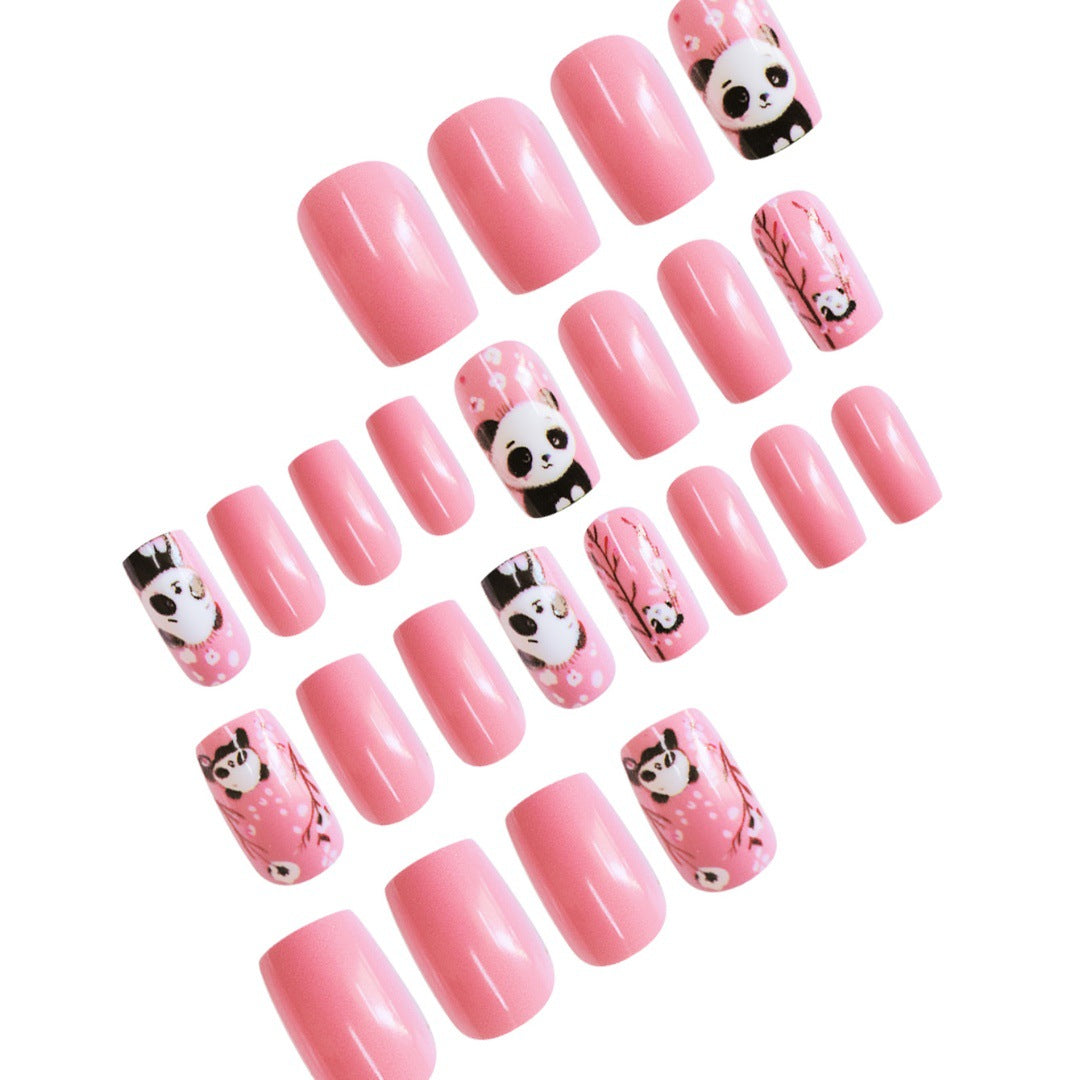 Thematic Panda Kunst Press-On Nagel Set Karnz
