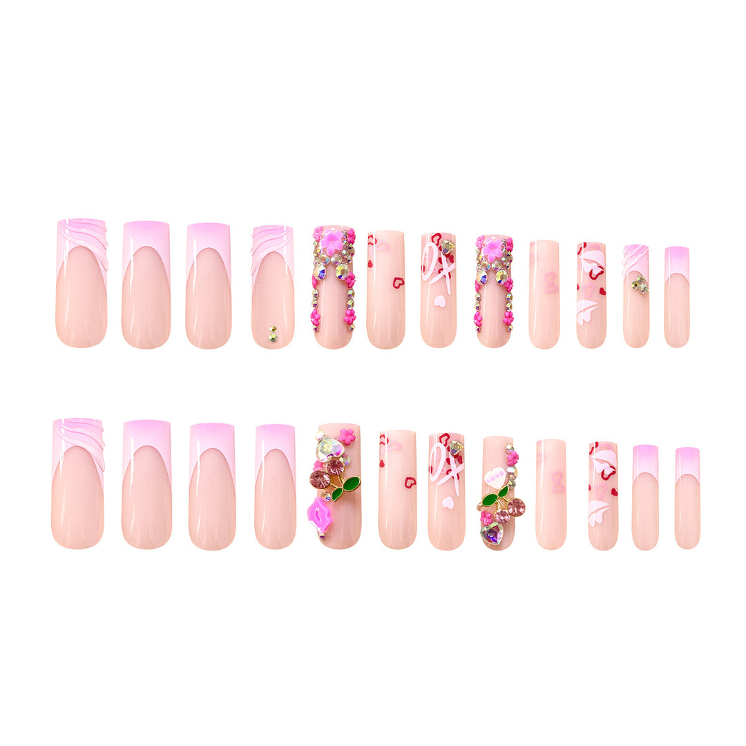 Kunstvolle 3D Nagelkunst mit Glitzer-Details Karnz