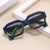 Damen modische geometrische Oversized-Sonnenbrille Karnz
