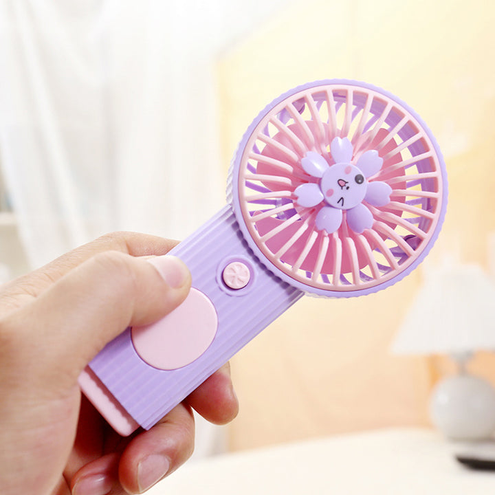 Damen Tragbarer Handventilator mit lustigem Blumendesign Karnz