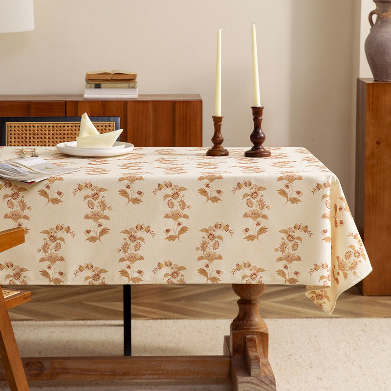 Beschichtete Tischdecke im Vintage-Blumenmuster aus Baumwollmischung Karnz