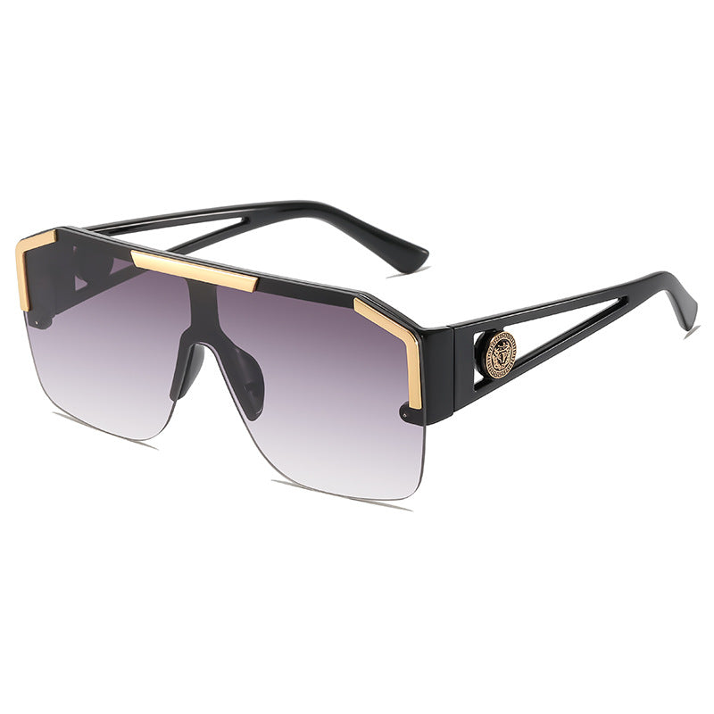 Übergroße geometrische Sonnenbrille Karnz