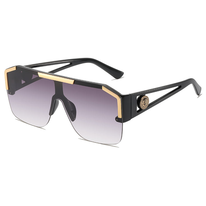 Übergroße geometrische Sonnenbrille Karnz