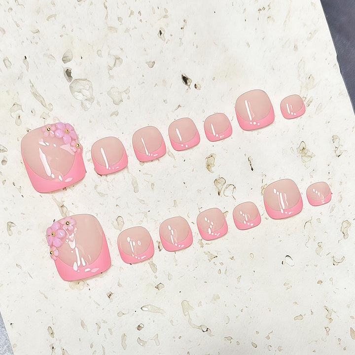 Floral Charm Press-On Nail Set