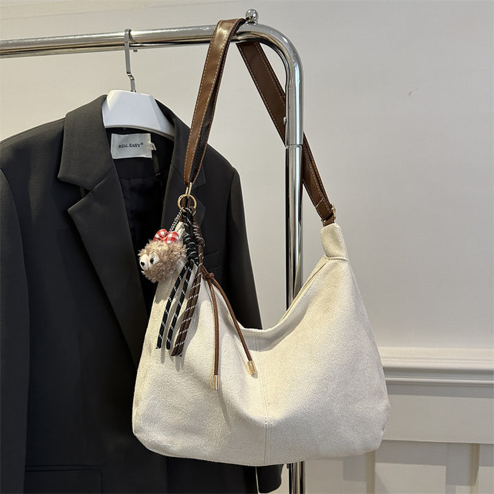 Weiche Wildleder Hobo-Handtasche Karnz