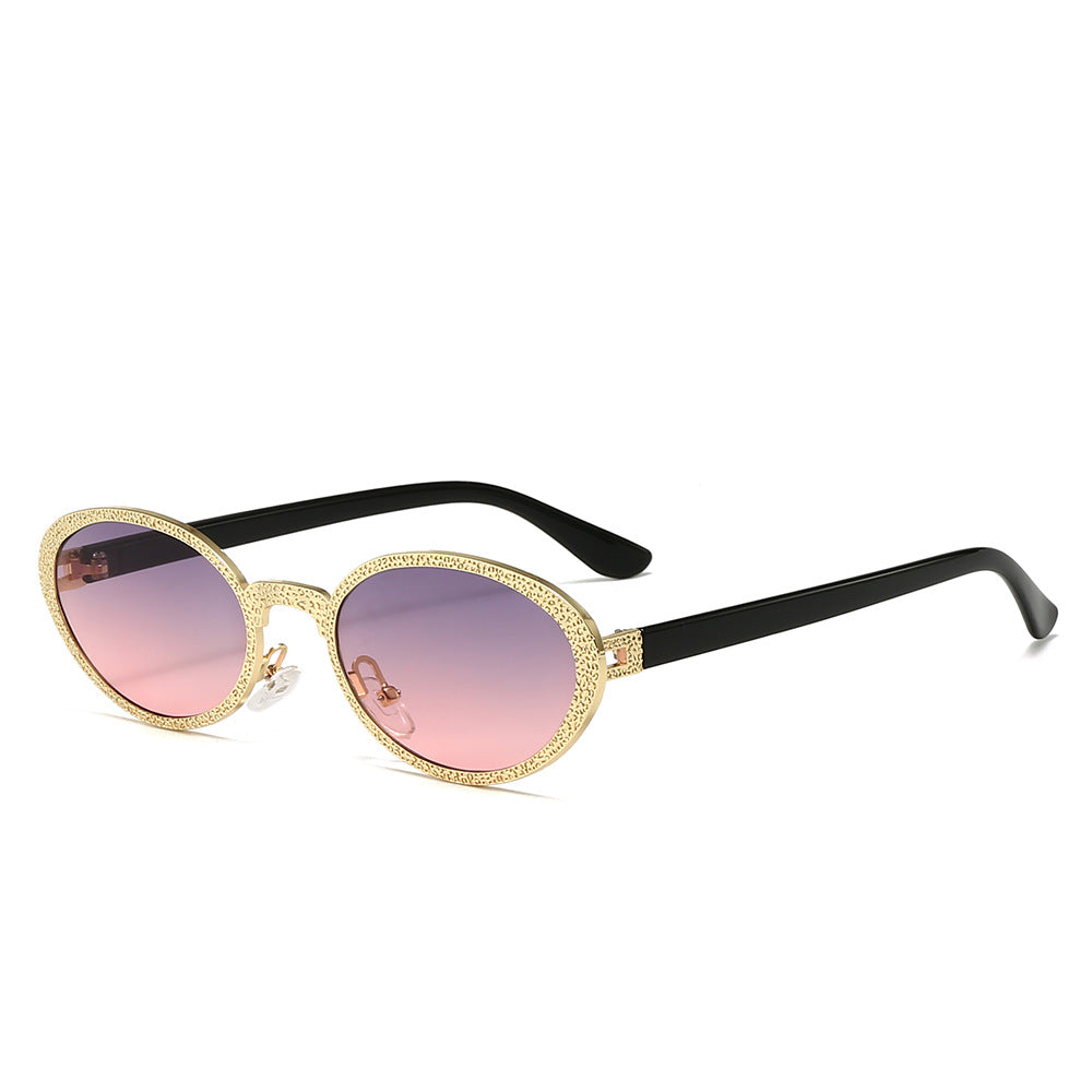 Damen Glamouröse Sonnenbrille mit luxuriösem Schmuckrahmen Karnz