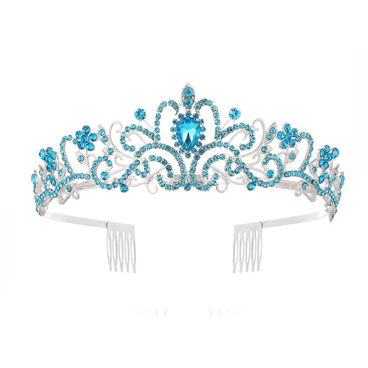 Damen Funkelnde Kristall-Tiara mit filigranem Design Karnz