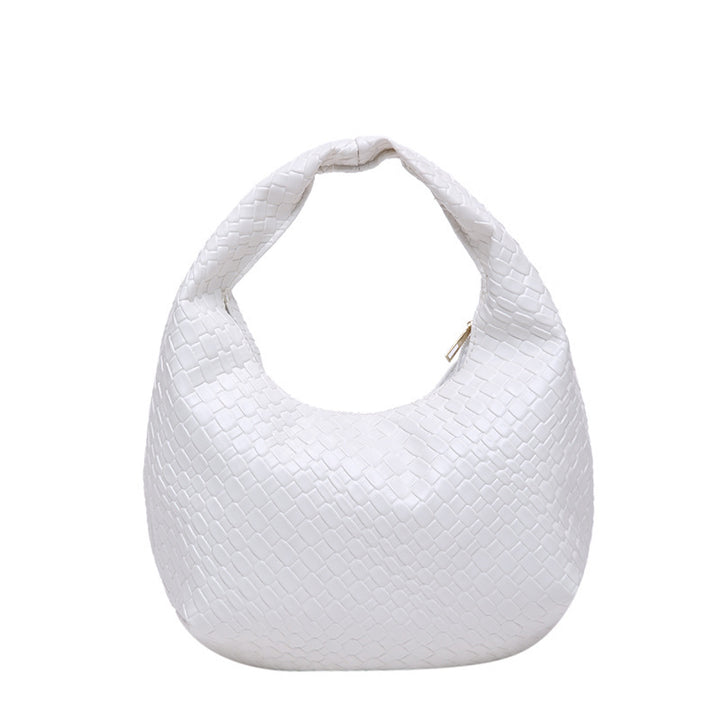 Textured Faux Leder Hobo Tasche Karnz