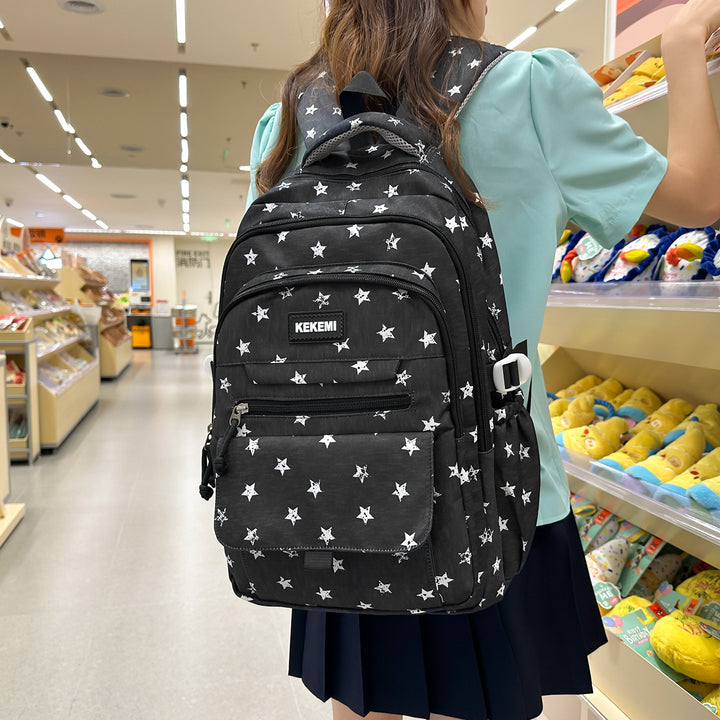 Stylische Stern- bedruckte Schulrucksack Karnz