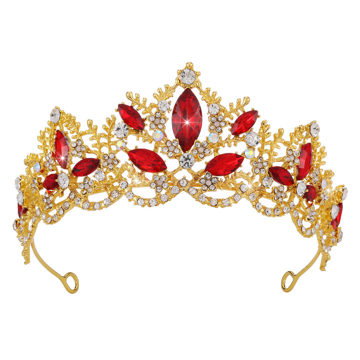 Damen Glamouröse Tiara mit funkelnden Kristallverzierungen Karnz