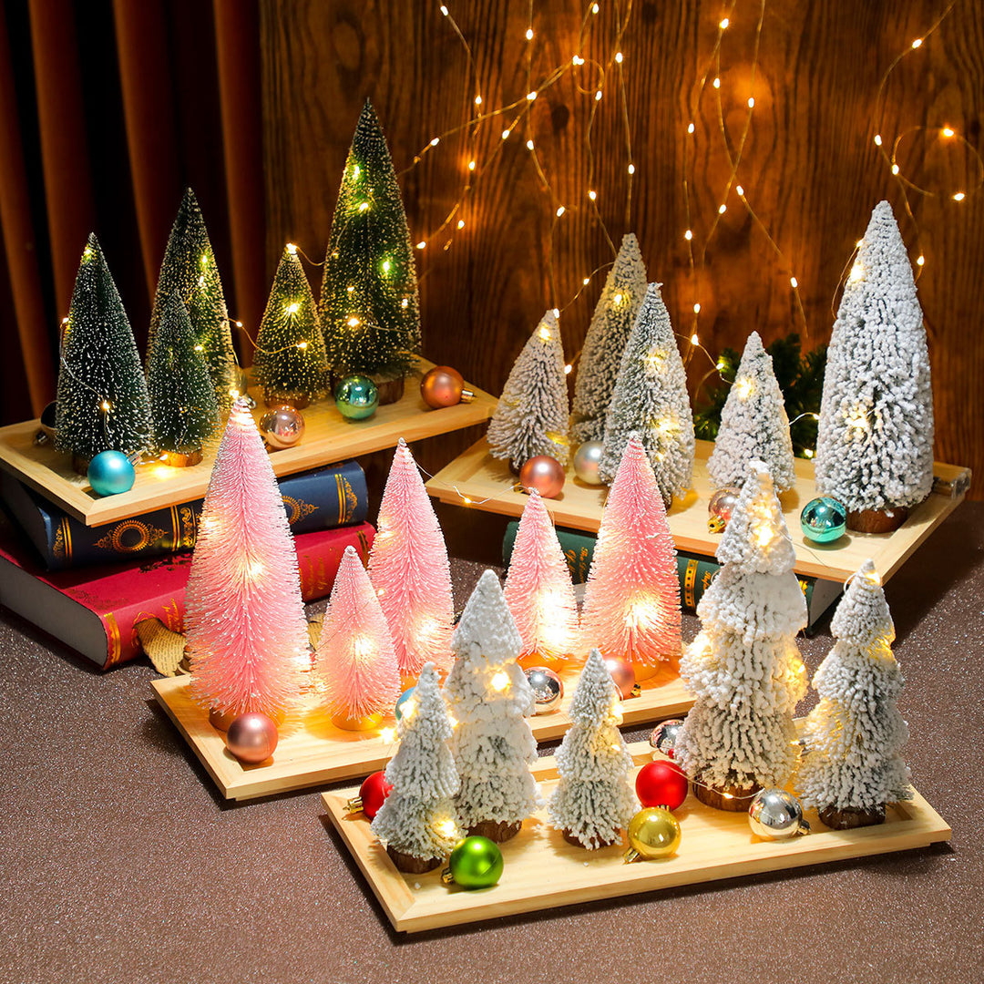 Dekoratives Miniatur-Weihnachtsbaum-Set Karnz