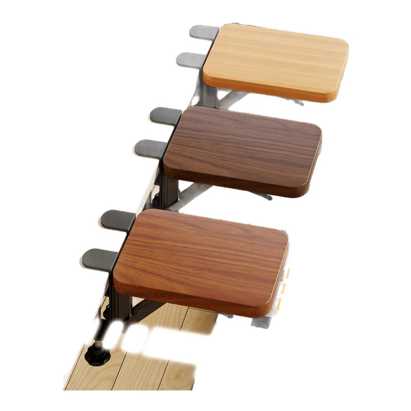 Clip-On Bambus Klappbecher und Snack-Seiten Tisch mit verstellbarem Drehklemme