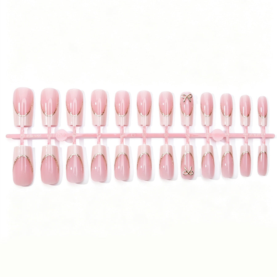 Elegante Französische Spitze Nagelkunst Karnz
