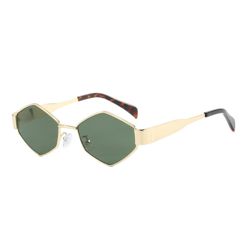Damen geometrische Sonnenbrille Karnz