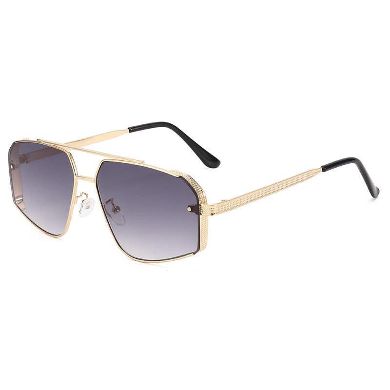 Oversized geometrische Rahmen Sonnenbrillen Karnz