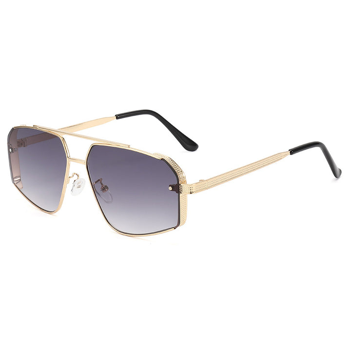 Oversized geometrische Rahmen Sonnenbrillen Karnz